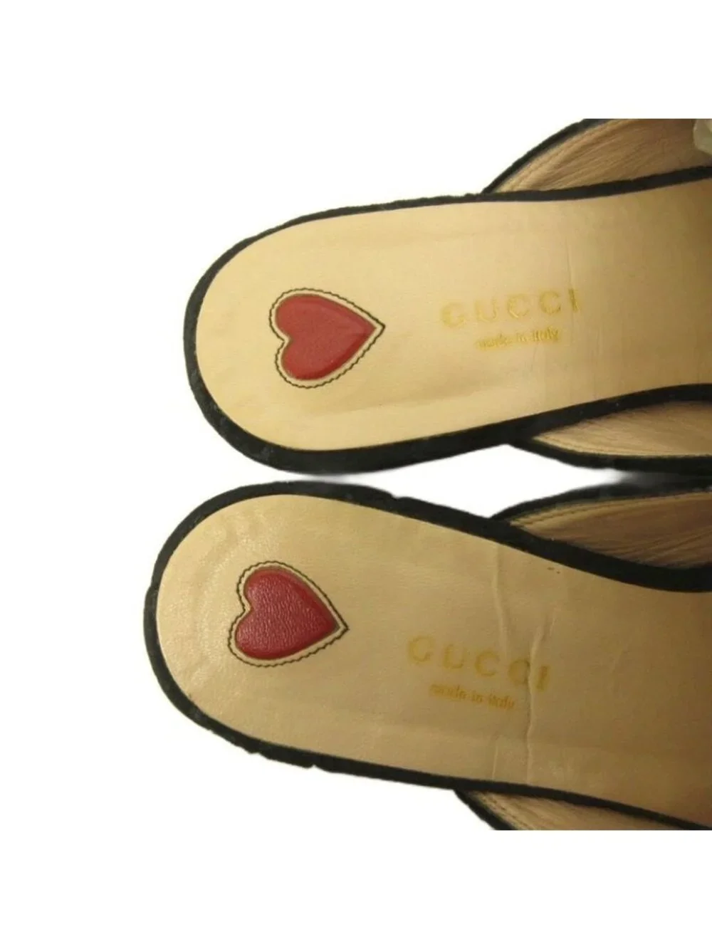 Gucci Princetown Horsebit Mule Sandals GG Pattern Velvet Black 6.5 - Picture 4 of 8